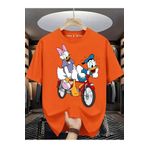 New Shine Üçlü Mickey Mouse Baskılı Büyük Beden Oversize T-Shirt