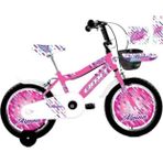 New Ümit 1647 Pembe-siyah 16 Jant Alpina Bmx V Fren 5-6-7 Yaş Arasi Çocuk Bisikleti