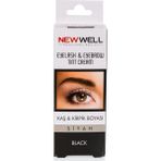 New Well Black Kaş Kirpik Boyası 60 Uygulama Kapama Gücüyle Doğal Siyah Tonlar