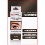 New Well Kahverengi Kaş & Kirpik Boyası Doğal Görünüm Sağlayan Uzun Süre Kalıcı Makyaj Ürünü 8680923320922
