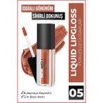 New Well Likit Lipgloss 05 Kırmızı – Gün Boyu Kalıcı, Bulaşmaya Dayanıklı, Parlak ve Canlı Dudak Görünümü - Liquid Lipgloss 05