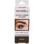 New Well Makeover 15 ml Kahverengi Kaş Kirpik Boyası Hafif Formül ile Doğal Görünüm