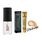 New Well Matifying Makyaj Bazı 30 Ml+Derma Yoğun Kapatıcı Fondöten 05 Platinum