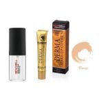 New Well Matifying Makyaj Bazı 30 Ml+Derma Yoğun Kapatıcı Fondöten Bronze