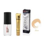 New Well Matifying Makyaj Bazı 30 Ml+Derma Yoğun Kapatıcı Fondöten Silver