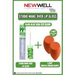 New Well Newwell Make Over Aloe Vera Lip Gloss + 2 Adet Makyaj Süngeri Hediye