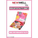 New Well Newwell Makeover Highlighter Palette Donuts 3lü