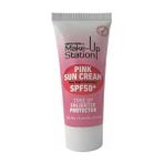 New Well Station Pembe Güneş Kremi SPF50 Tüm Ciltler İçin 30 gr Nemlendirici ve Hafif Koruma