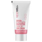 New Well Tüm Ciltler İçin Ton Eşitleyici Yüksek Korumalı Spf+50 Aydınlatıcı Pembe Yüz Güneş Kremi 50 Ml. T