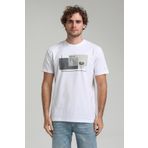 New World 23SSM20294 Beyaz Polo Bisiklet Yaka Regular Custom Erkek T-shirt