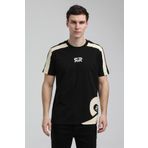 New World 23SSM20324 Siyah Polo Bisiklet Yaka Slim Fit Erkek T-shirt
