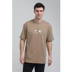 New World 23SSM20332 Vizon Polo Bisiklet Yaka Oversize Erkek T-shirt