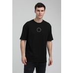 New World 23SSM20333 Siyah Polo Bisiklet Yaka Slim Fit Erkek T-shirt