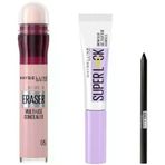 New York Anti Age Eraser Kapatıcı - 05 Brighten & New York Super Brow Glue Kaş Sabitleyici Maskara & Tattoo Mini Jel Göz Kalemi Hediyeli
