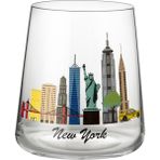 New York City 2'li Su Bardağı Seti - Şeffaf - 2 Adet - 420 ml