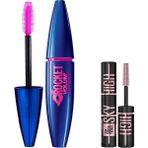 New York Volum' Express Rocket Ekstra Siyah Maskara & Mini Lash Sensational Sky High Cosmic Black Ma