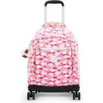 New Zea 8 Tekerlekli Okul Çantası - Şeffaf Pembe