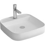 Newarc 515050BT Tezgah Üstü Beyaz Lavabo Batarya Delikli