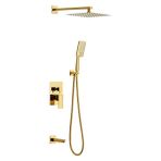 Newarc 941111SG Aqua Altın Ankastre Banyo Batarya Seti