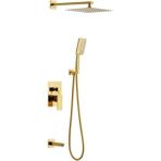 Newarc Aqua Ankastre Banyo Seti Gold - Parlak Beyaz