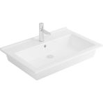 Newarc Silver Slim Etejerli Lavabo 55 cm - Beyaz