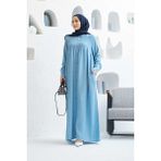 Neways 6502-DENIM Nervürlü Ferace Mavi - 48