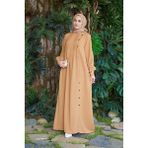 Neways 6508-BERLIN Yandan Düğmeli Ferace Camel - 40
