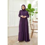 Neways 6531-Berlin Kapşonlu Reglan Kollu Elbise Mürdüm
