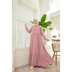 Neways 6531-BERLIN Kapşonlu Reglan Kollu Elbise Pudra - 42