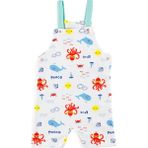 Newborn Fashion Club Bebek Eğlenceli Yaz Salopet - 1 Yaş - Ekru