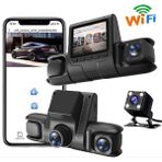 Newdaki 1080P Hd 4 Kameralı Wifi Telefon Kontrolü - 2 Inç Ekran Gece Görüşlü Geniş Açı G- Sensörü