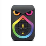 Newdaki Rgb LED Işıklı 8 Inç 16W Bluetooth Hoparlör – Taşınabilir Ses Sistemi | Tws Destekli