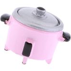 Newdv 1:12 Dollhouse Mini Elektrikli Ocak Mutfak Mobilya Aletleri Dekorasyon Pembe (Yurt Dışından)