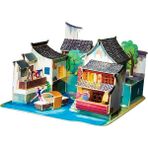Newdv Hassas El Sanatları 1/24 Ahşap Dollhouse Minyatür Kiti - 3D Çin Mimarlık Binaları Model Çocuklar (Yurt Dışından)