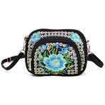 Newdvmmss Vintage Nakış Moda Kadın Çiçek Tarzı Nakış Etnik El Çantası Çapraz Askılı Çanta Bayan Tote Omuz Çantası Dekoratif Aksesuarlar Hediyeler, 4, L, Sepetler