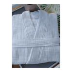 NewEden Towels 4 Kat Müslin Bornoz Beyaz 1. Kalite Ihracat Ürünü