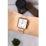 Newera Watch NWW00001 Metal Kordon Takvimli Kare Kadın Kol Saati