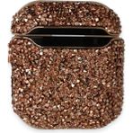 Newface Airpods 2 (2.nesil) Mira Taşlı Kılıf - Rose Gold Svlrs