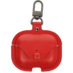 Newface Airpods Pro 2 (2.nesil) Çanta Deri Kılıf - Kırmızı Sptgl