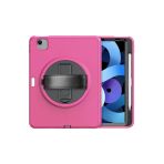 Newface Apple iPad 2022 10.9 (10.nesil) Kılıf Hand Strap Tablet Kılıfı - Pembe