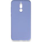 Newface Huawei Mate 10 Lite Nano İçi Kadife Silikon Lila Cep Telefonu Kılıfı