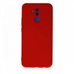 Newface Huawei Mate 20 Lite Nano İçi Kadife Silikon Kırmızı Cep Telefonu Kılıfı