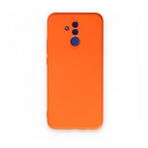 Newface Huawei Mate 20 Lite Nano İçi Kadife Silikon Turuncu Cep Telefonu Kılıfı