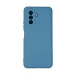 Newface Huawei Nova Y70 Nano İçi Kadife Silikon Mavi Cep Telefonu Kılıfı