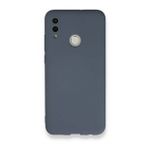 Newface Huawei P Smart 2019 Nano İçi Kadife Silikon Gri Cep Telefonu Kılıfı