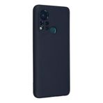 Newface İnfinix Hot 11S Nano İçi Kadife Silikon Lacivert Cep Telefonu Kılıfı
