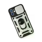 Newface iPhone 11 Pars Lens Yüzüklü Silikon - Gümüş Kılıf