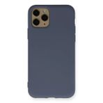 Newface iPhone 11 Pro Gri Nano İçi Kadife Silikon Cep Telefonu Kılıfı