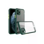 Newface iPhone 11 Pro Koyu Yeşil Miami Şeffaf Silikon Cep Telefonu Kılıfı