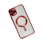 Newface iPhone 11 Pro Max Kross Magneticsafe Kapak Kırmızı Cep Telefonu Kılıfı